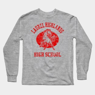 LAUREL HIGHLANDS HIGH SCHOOL VINTAGE RED Long Sleeve T-Shirt